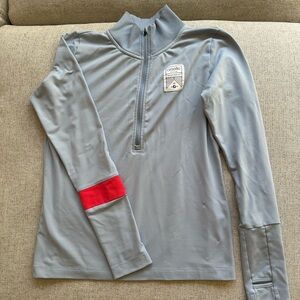 Oiselle Women's 1/4 Zip Mock Neck Long Sleeve Pullover Top